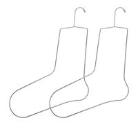 EXCEART 2 Pièces Mannequin de Pied en Acier Inoxydable pour Chaussettes Crochetées et Tricotées, Bloqueur de Chaussettes Rapide et Élégant pour Expositions et Magasins