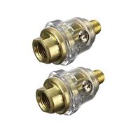 EXCEART 2 pièces Mini Lubrificateur Pouce Ligne pour Compresseur Air Accessoire Durable Lubrification Automatique Corrosion pour Outils Pneumatiques Lot