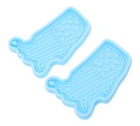 EXCEART 2 Pièces Moule en Silicone Réutilisable pour Porte-clés Carte des États-, Facile à Démouler et Fêtes de L'indépendance pour Loisirs Créatifs
