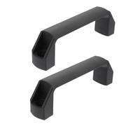 EXCEART 2 pièces Poignée Industrielle Aluminium Épais pour Armoire Électrique Tirage Robuste pour Boîte de Distribution Poignée Noire pour Coffret de Contrôle Entraxe Usage Professionnel