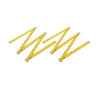 EXCEART 2 Pièces Règle Pliable en Bois Jaune Mesures Métriques Précises et Calibrations Profondes pour Projets de Construction et Travail du Bois