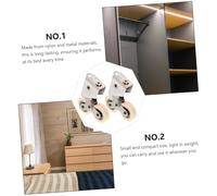 EXCEART 2 pièces Roulette Porte Coulissante Aluminium Nylon Double Roue Type pour Placard Armoire Fenêtre Rail Remplacement