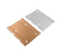 EXCEART 2 Pièces SSD Mount Bracket Aluminum Alloy Pci Slot Rear Panel Hard Drive Tray Holder for Desktop Computer to Drive Bay Adapter