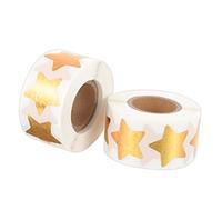 EXCEART 2 Rouleaux Autocollants Étoiles Brillants Auto-adhésifs Pour Récompenser Garçon Fille Et Emballage Pour Maternelle Loisirs Créatifs