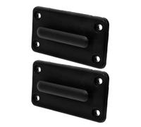 EXCEART 2 Sets Wall Mounted Retractable Barrier Receiver Clip for Stanchions Crowd Control ABS Easy Installation and Removal