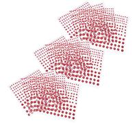 EXCEART 20 Autocollants pour Ongles en Acrylique Rouge Vif 3 Tailles Bijoux Adhésifs pour Manucure DIY Pierres Décoratives pour Ongles Accessoires Créatifs pour Décoration