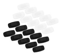 EXCEART 20 Paires Plaquettes Nasales Rectangulaires en Silicone Antidérapantes pour Lunettes, Confortables et Adaptées Port Quotidien, Lot pour Remplacement Facile