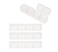 EXCEART 20 Pièces Boîte De Rangement Avec Compartiments Pour Organiser Strass Et Accessoires