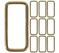 EXCEART 20 PièCes Boucle Rectangulaire En MéTal Pour Sangles, Ceintures, Sacs - 4.5x2.0x0.3 Cm, Bronze