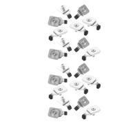 EXCEART 20 Pièces Butée D'extrémité en Fer pour Rail de Rideau Argenté, Accessoires Multifonctionnels pour Fixer et Sécuriser Les Tringles à Rideaux Les Maisons, pour Bricolage