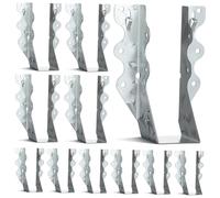 EXCEART 20 Pièces Cintres de Solives Galvanisés Supports Métalliques Robustes pour Charpentes Bois Fixations pour Plateformes Abri et Structures Extérieures Résistance Aux Intempéries