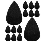 EXCEART 20 Pièces Éponge pour Peinture Corporelle Noire en Polyuréthane, Réutilisable Festivals et Maquillage Visage Rapide et Uniforme