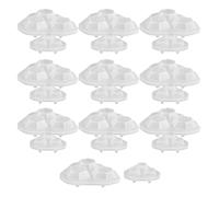 EXCEART 20 Pièces Moule en Silicone Forme Diamant pour Résine Époxy, Facile à Utiliser, Matériau Souple Blanc, pour Création Bijoux et Loisirs Créatifs DIY