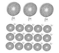 EXCEART 20 Pièces Plateau Pendentif Rond de Support Plat pour Cabochons Photo DIY Bijoux Collier et Bracelet