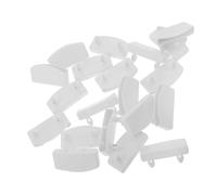 EXCEART 20 Supports D'extrémité de Lattes de Lit en Plastique Blanc 56x9 Mm, Kit de Remplacement 20 Pièces pour Lits Simples, Doubles et King Size, Accessoires Robustes pour Sommier