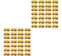 EXCEART 200pièces Boutons Bois Décoratifs Forme De Bus Pour Et Artisanat Parfaits Pour Vêtements Et Créations Personnelles