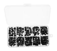 EXCEART 200pièces Écrou Moleté pour Bouton-Poussoir Panneau De Boutons De Bureau Micro-Interrupteur à Bouton-Poussoir Tactile Kit Interrupteur Tactile Composants Instantanés pour Boutons