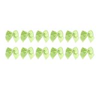 EXCEART 200pièces Nœuds Satin Fait Main Décorations De Cheveux Et Artisanat Motifs Frais Vert Accessoires Pour Fêtes Et Mariages