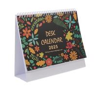EXCEART 2025 Calendrier De Bureau Mensuel Calendrier Spirale Grand De Table Grand De Bureau Petit Retournement De Support De Papier