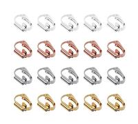 EXCEART 20Pcs Clip- sur Boucles D' Oreilles Convertisseurs de Boucles D' Oreilles Travaux de Boucles D' Oreilles Danne Danne CONVOIR DE Boucles D' oreillage sans PERCEPTEURS pour BAIRE DIY