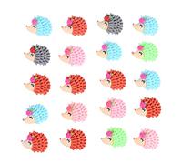 EXCEART 20pièces Accessoires De Coiffure Hérisson Résine Diy Miniatures Décorations Créatives Pour Garçon Et Filles Fabrication Accessoires Cheveux Fête