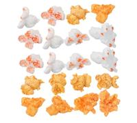 EXCEART 20pièces Popcorn Résine Décoration Popcorn Paysage Accessoire Jardin Décor Intérieur Maison Ou Jardin