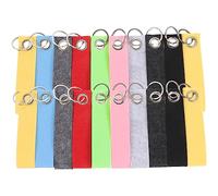 EXCEART 20pièces Porte-clés Vierges Feutrine pour Loisirs Créatifs Et Décorations Anneau Métal Soi-même