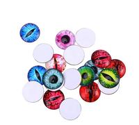 EXCEART 20pièces Verre Mélangés Pour Création De Bijoux Et Artisanat Œil Mosaïque Accessoires