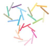 EXCEART 24 Pièces Craies de Couleur pour Tableau Noir,15x0,37 Pouces | Écriture Lisse, Soluble L’eau, sans Poussière, Effaçage Facile, pour Enseignants et Garçon et Filles, Intérieur