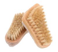 EXCEART 2pcs Foot Care Pumice Stone Brush with Wooden Handle Designed for Removing Calluses and Dead Skin, Perfect for Wet and Dry Foot Treatment