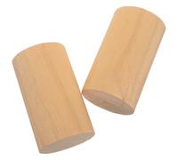 EXCEART 2pcs Wooden Furniture Risers Blocks, Cylinder Table Elevating Pads, 4.8 inch Sofa Feet Extenders, Stable Support for Furniture Leg in Study and Home Office