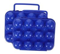 EXCEART 2pièces Boîte de Rangement pour Œufs Œufs par Compartiment Boîte de Stockage pour Réfrigérateur Organisateur Portable