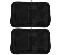 EXCEART 2pièces Sacoche Diabétique Portable avec Fermeture Éclair Pochette Compacte de Rangement pour Accessoires Diabète Organiseur Résistant pour Voyage et Usage Quotidien