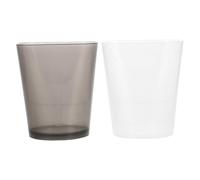 EXCEART 2pièces Tasse Graduée Plastique Translucide Grande Capacité avec Marquages Faciles à Lire pour Cuisine Maison Gris Blanc