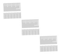 EXCEART 3 Ensembles Modèle D'échelle De Règle Décor Pochoirs Extra Grands Toise Autocollants Sticker Mural Enfant Enfants Appareil Tactile En Hauteur Blanche Plastique 7 Pièces * 3