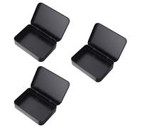 EXCEART 3 Pcs Jouant Des Boîtes de Cartes en Métal Jeu de Cartes de Jeu de es de Poker es de de Poker Caisse Boîte de Rangement Vide pour La e de Trading D' entreprise