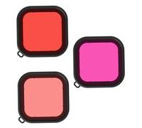 EXCEART 3 Pièces Boîtier Étanche pour Caméra Filtres De Plongée Compatibles avec Caméra d'action Étanche