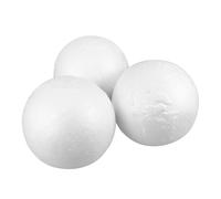 EXCEART 3 Pièces Boule Polystyrène Blanche Sphérique en Écume pour Projets Artistiques et Scolaires, Matériau Robuste Offrant une Expérience de Coloriage Facile pour Garçon et Filles