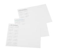EXCEART 3 Pièces Calendrier Mural A3 2027 en Papier, Tableau Blanc à | Grilles Vierges, Pose et Retrait Faciles, Usage Bureau et Location, Organisation des Dates