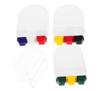 EXCEART 3 Pièces Ensemble De Peinture Pour Le Visage Kit De Pigments De Maquillage Pour Le Visage Fan De Peinture Sur Le Visage Drapeau Festival De Peinture Sur Le Visage Pigment