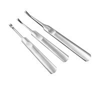 EXCEART 3 Pièces Outils De Sculpture Acier Outils De Parage Du Cuir Forme De u v Pour Travail Du Cuir