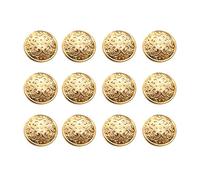 EXCEART 30 Pcs 20Mm Antique Blazer Boutons en Métal pour Costumes Sport Manteau Uniforme Veste Bricolage Couture Vêtements Boutons (Doré)
