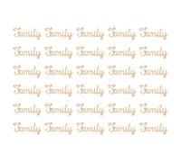 EXCEART 30 PièCes Lettres De L'Alphabet En Bois Inachevé Pour L'Artisanat, Artisanat Rustique, Lettres De L'Alphabet En Bois Pour L'Artisanat Du Sapin De NoëL, DéCorations De Mariage à Domicile