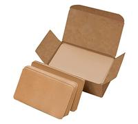 EXCEART 300 Pièces Cartes Kraft Vierges Cartes Papier Kraft Vintage pour Diy Notes Flash Cards et Scrapbooking de Boîtes