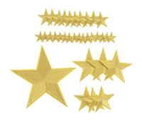EXCEART 32 Pièces Écusson Brodé D'étoile à Cinq Branches pour Garçon et Filles, Thermocollant Facile à Appliquer en Polyester, pour Vestes et Chapeaux Décoratifs et Réparateurs