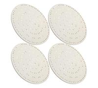 EXCEART 4 Pièces Cadre de Couronne en Bois Rond avec Trous Pré-percés, Facile à Assembler pour Décorations de Fête, pour Activités Parent-garçon et Filles et Créations DIY