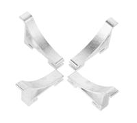 EXCEART 4 Pièces Congélateur Clips D'étagère D'armoire En Métal Clips D'étagère De Réfrigérateur Outil De Réfrigérateur Support De Clips D'étagère Agrafe De Réfrigérateur Aluminium Silver
