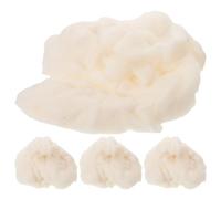 EXCEART 4 Pièces DIY Cotton Smoke Simulation Cloud Lightweight Adjustable Fog Effect for Model Scenes Wedding Party and Ceiling Decorations