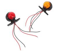 EXCEART 4 Pièces Feu de Position Latéral LED pour Remorque, Rouge, 12-24 V