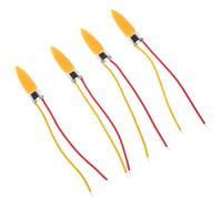 EXCEART 4 Pièces Mèche Votive sans Flamme 5v LED Circuit Constant | Lumière Chaude Orange, Assemblage Plug-and-play, Compatible Bougies en Plastique et Piliers, pour Événements et DIY